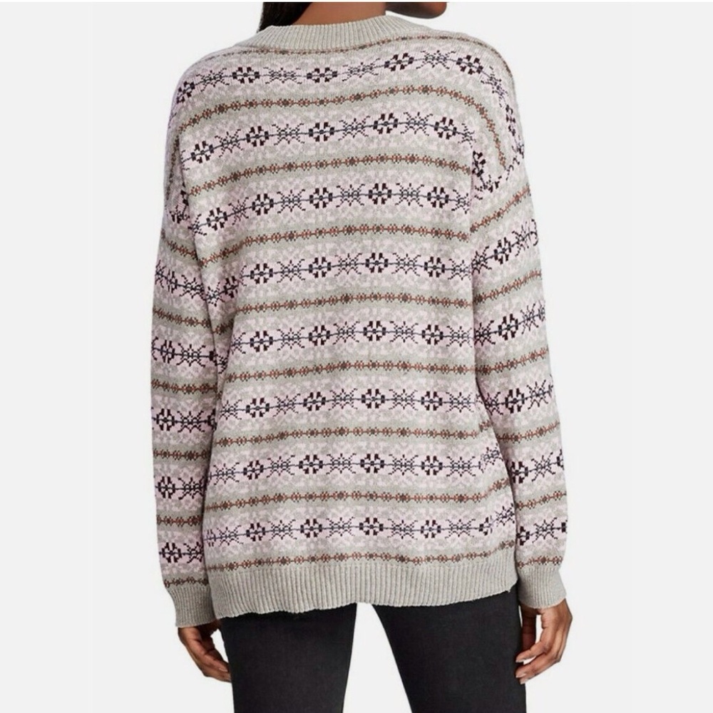 Ralph Lauren Fair Isle Purple Gray Sweater NWT L - Picture 2 of 11